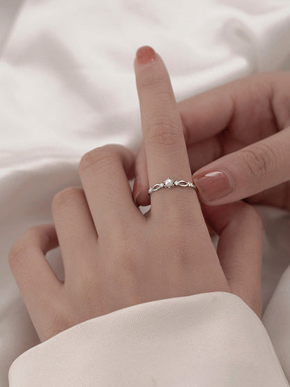 Women's Rhinestone Imitation Pearl High-grade Light Luxury Rings