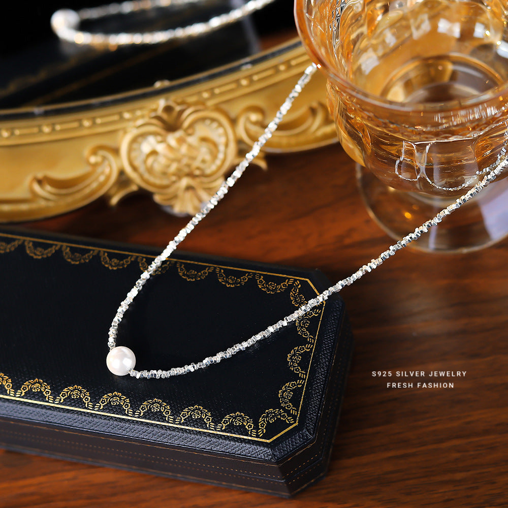 Pearls Geometric French Elegant Retro Temperament Entry Necklaces