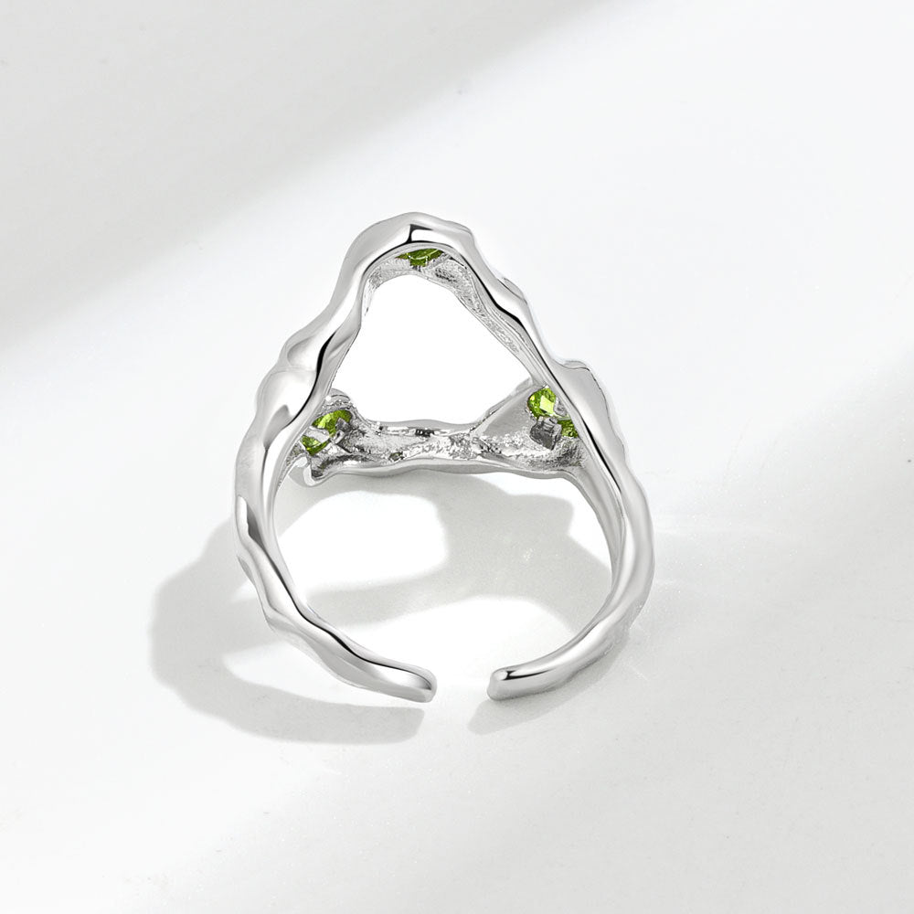 Women's Sense Minority Simple Irregular Inlaid Zircon Rings