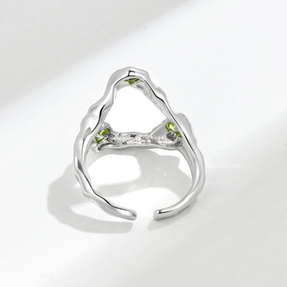 Women's Sense Minority Simple Irregular Inlaid Zircon Rings