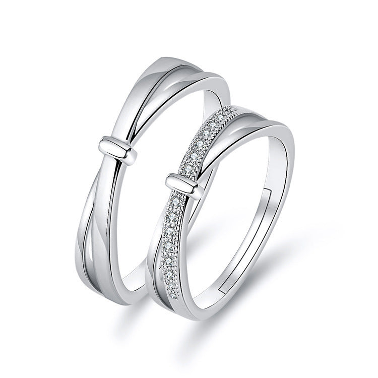Love Open Boyfriend And Girlfriend Valentine's Rings