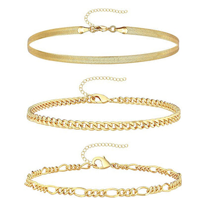 Geometric Metal Simplicity Gold Suit Personality Bracelets