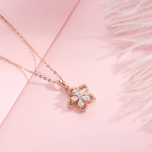 Women's Peach Blossom Light Luxury Minority High-grade Necklaces