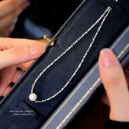 Pearls Geometric French Elegant Retro Temperament Entry Necklaces