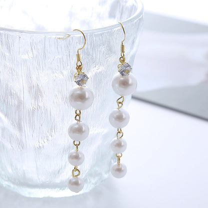 Commute Leisure Style Large And Small Earrings