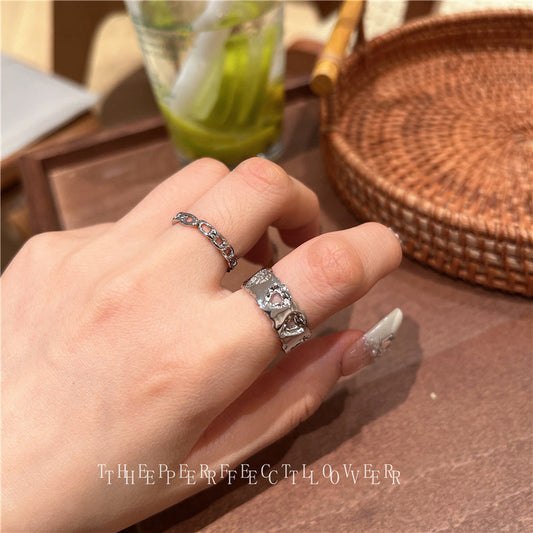 Luxury Temperament High-grade Zircon Niche Design Fashion Rings