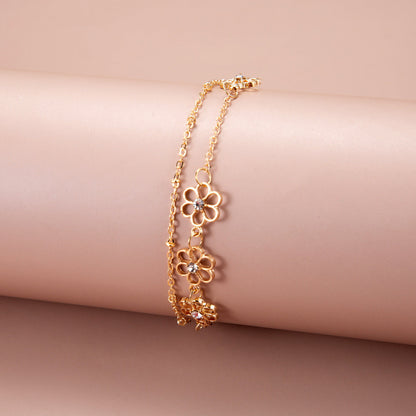 Women's Suit Exaggerated Geometry Beaded Thick Chain Bracelets