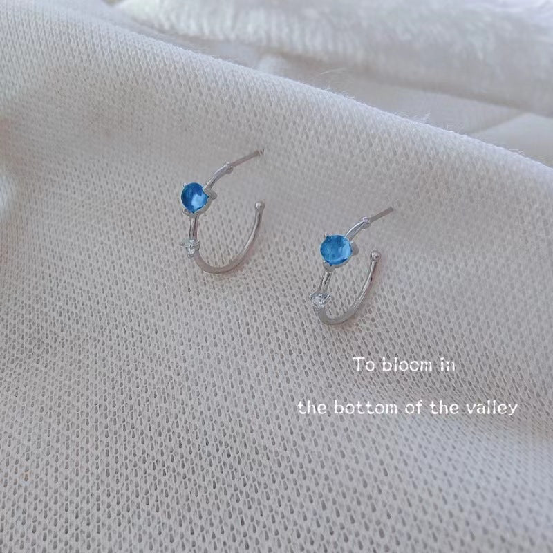 Women's Needle Shaped Simple Petite Temperamental Cold Earrings