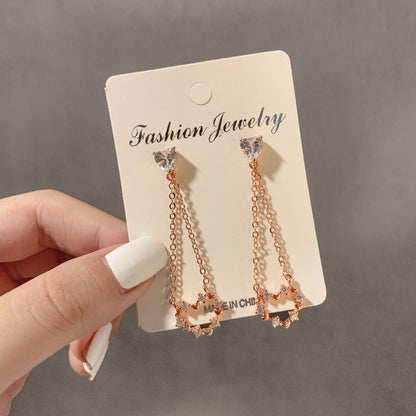 Female Simple Graceful Metal Quality Street Earrings