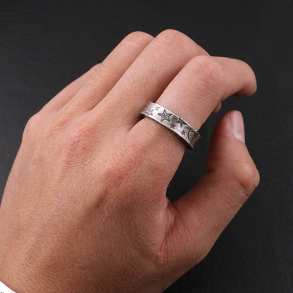 Women's & Men's & Sense Retro Hip Hop Smiley Face Rings