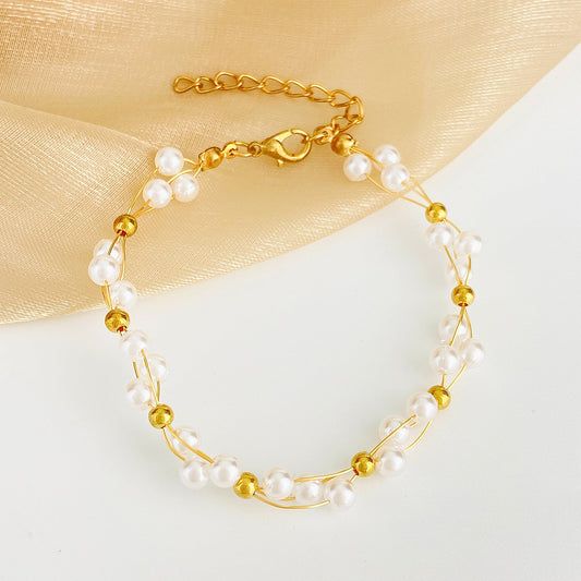 Women's Starry Pearl For Mori Style Ethereal Bracelets