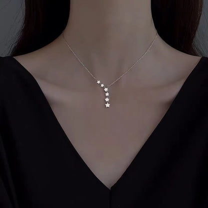 And Moon Pendant Clavicle Chain Stainless Necklaces