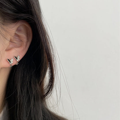 Women's Sweet Butterfly Small And Exquisite Ear Earrings