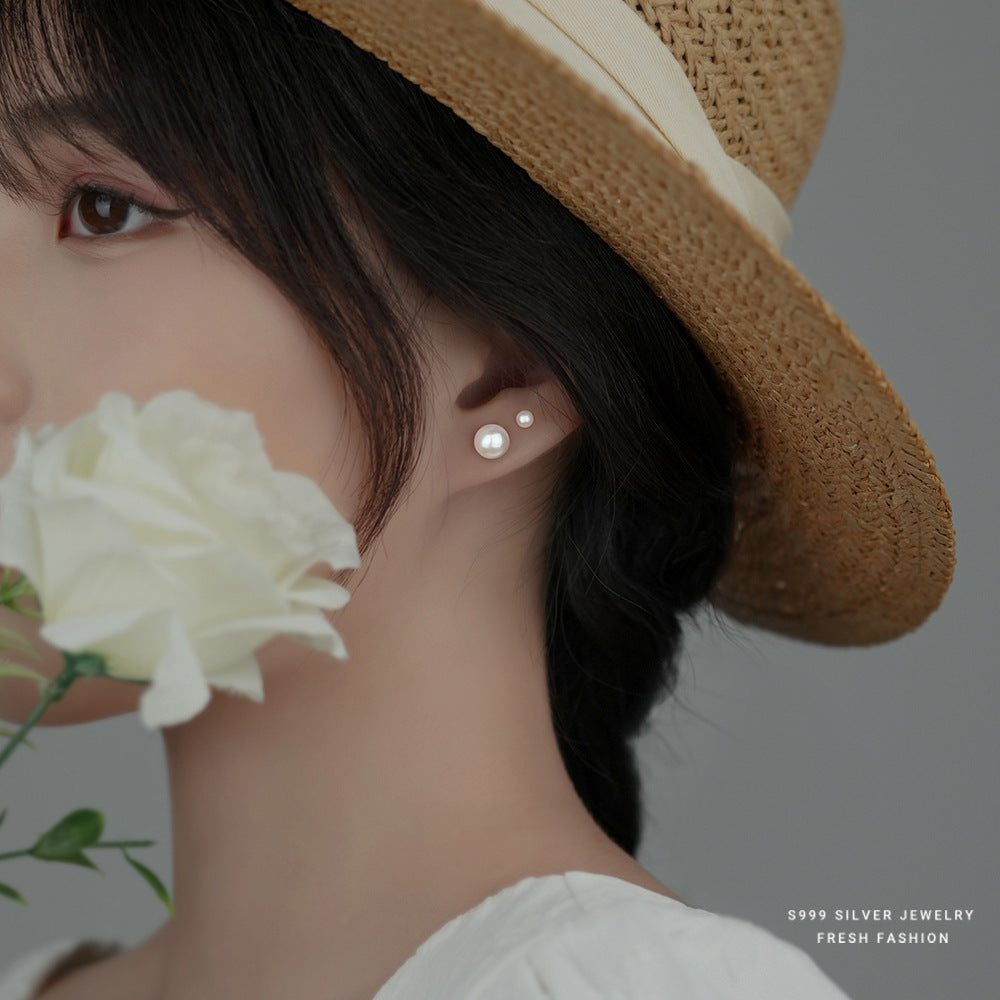 Women's Pearl Ear Minimalist Light Luxury Design Earrings