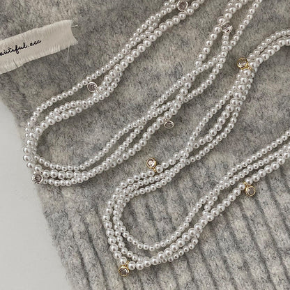 Women's Pearl Collar High Sense Twin Clavicle Necklaces