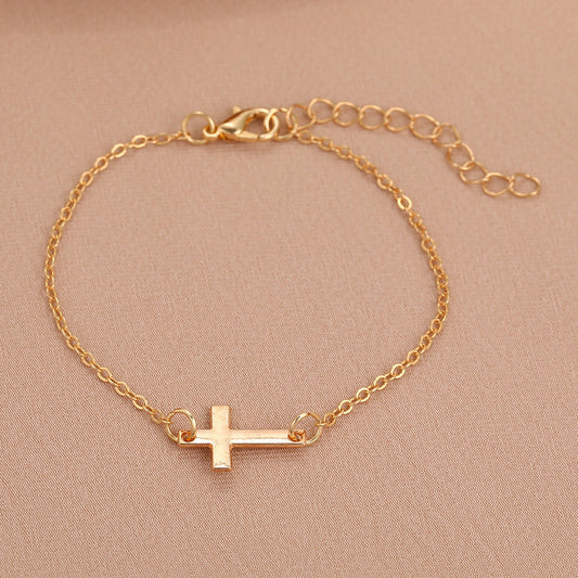 Ornament Cross Hand Jewelry Retro Simple Bracelets