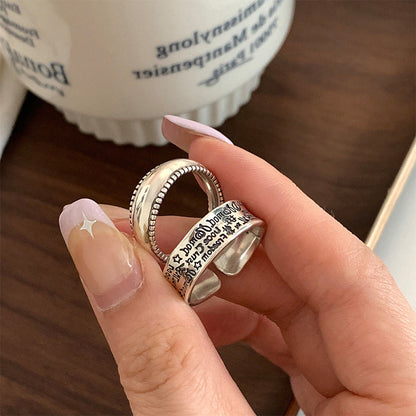 Metal Open Suit Female Design Sense Rings