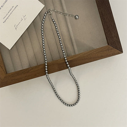 Women's Elegant High-grade Gray Pearl For Design Necklaces