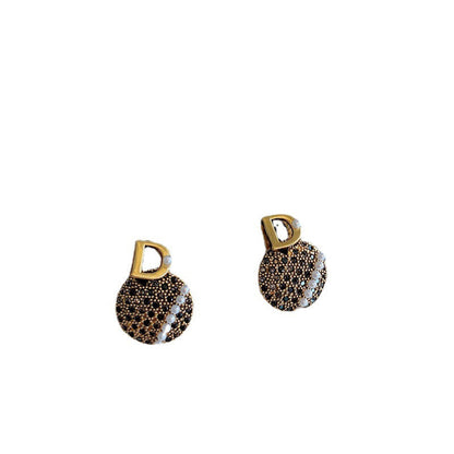 Sier Needle Korean Style Elegant Retro Earrings