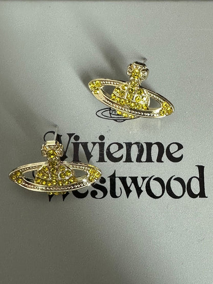 Planet Auricular Needle Simple Fashion Queen Mother Earrings