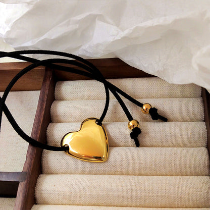 Love Lace Bow Sweet Cool Heart Necklaces