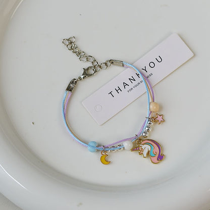 Popular Ceramic Female Cartoon Hand-woven Rabbit Bracelets