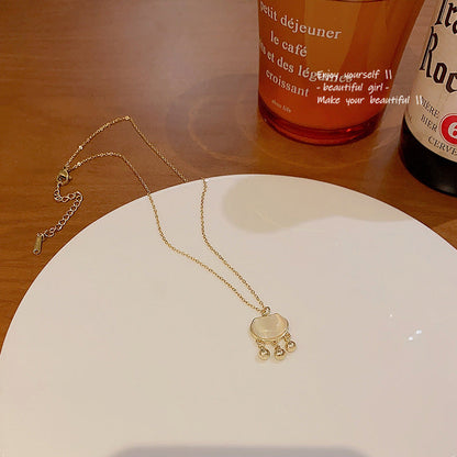 Women's Minority Opal Longevity Lock Titanium Steel Necklaces