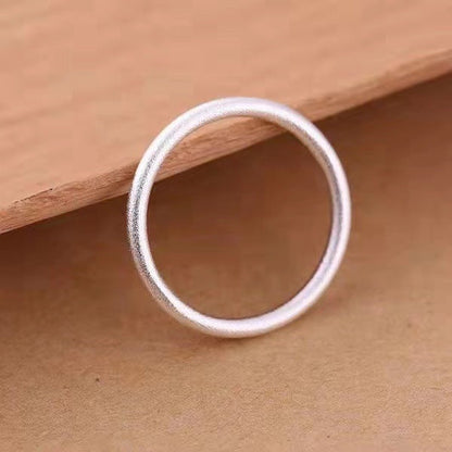 Women's Ancient Sier Iii Simple Sterling Trendy Rings