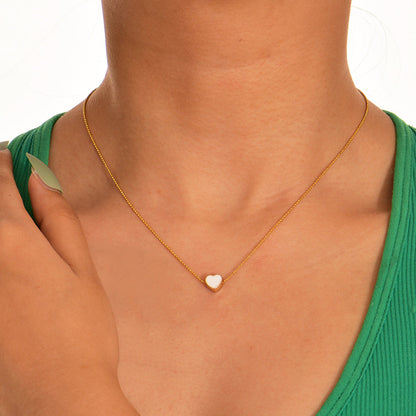 Personalized Oil Drop Peach Heart Pendant Necklaces