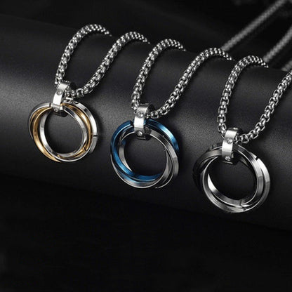 Men's Titanium Steel No Fading Trinity Female Necklaces