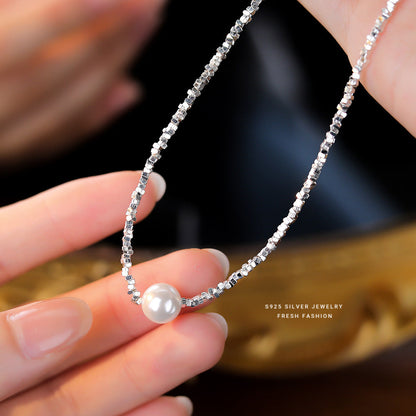 Pearls Geometric French Elegant Retro Temperament Entry Necklaces