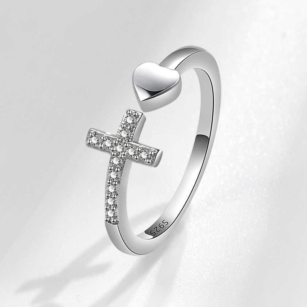 Heart-shaped Open Versatile Daily Stylish And Rings