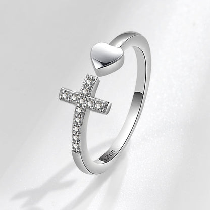 Heart-shaped Open Versatile Daily Stylish And Rings