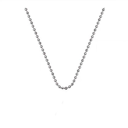 Women's Hollow Heart Titanium Steel No Fading Fashion Punk Sweater Necklaces