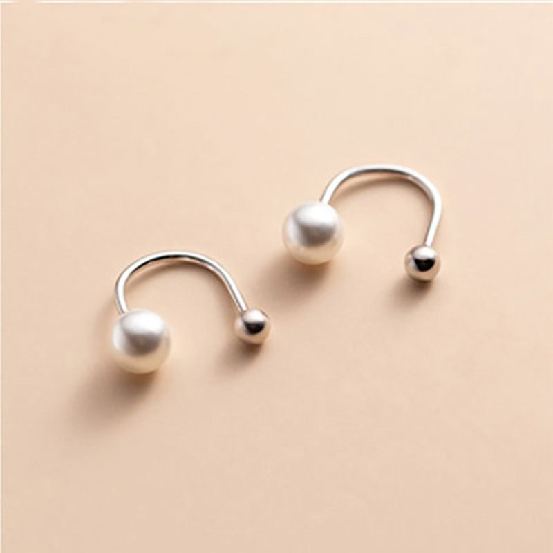 Women's Pearl For Fresh Simple Korean Style Ear Hook Earrings