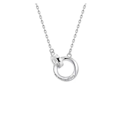 Women's & Men's Light Luxury High-grade Double Pendant Clavicle Chain Necklaces