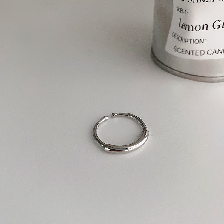 Women's Retro Distressed Geometric Open Trendy Niche Rings