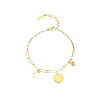 Letter Titanium Steel Female Style Personality Bracelets