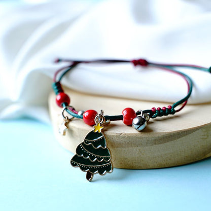 Woven Red Carrying Strap Popular Santa Claus Bracelets