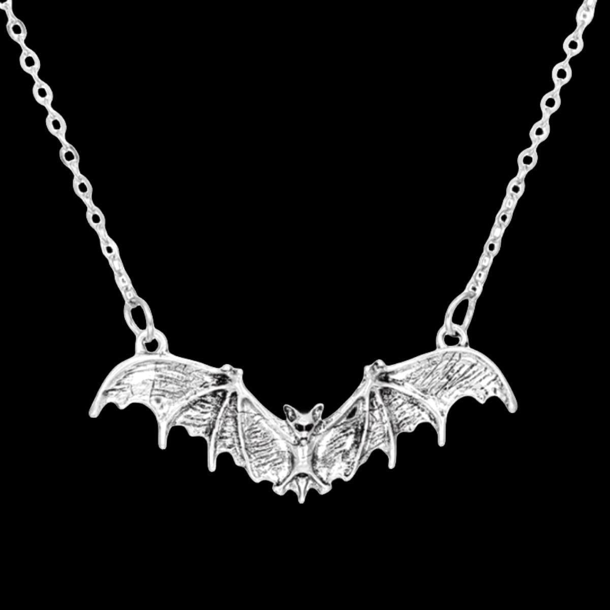 Women's & Men's & Dark Goth Wind Bat Pendant Clavicle Chain And Necklaces