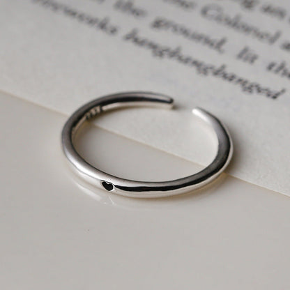 Not Late Sterling Sier Female Cute Rings