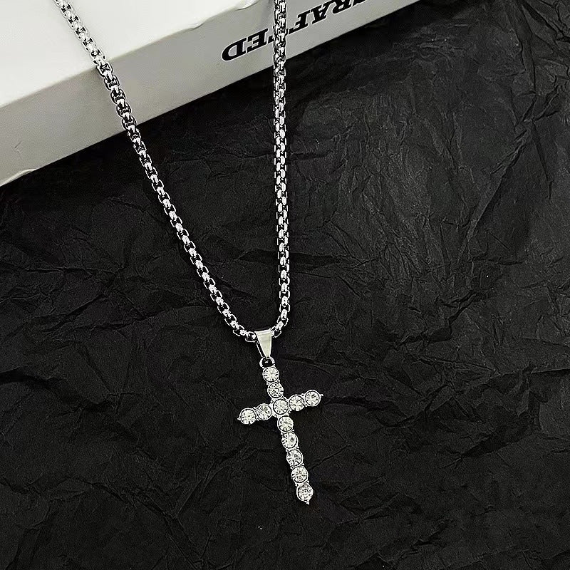 Women's & Men's Diamond Cross For Trendy Personalized Hip Hop Necklaces