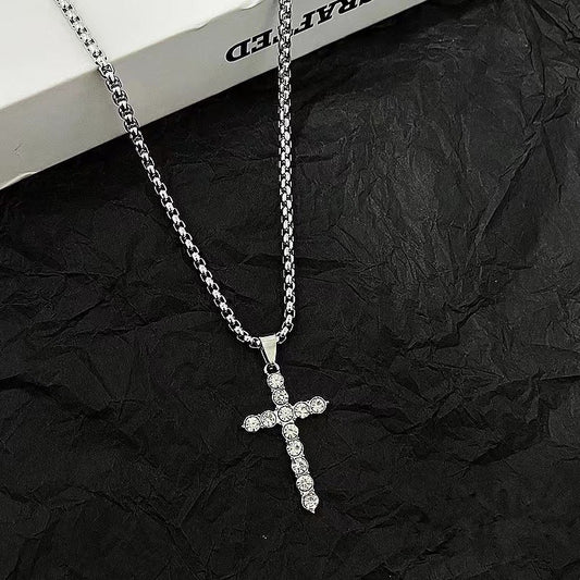 Women's & Men's Diamond Cross For Trendy Personalized Hip Hop Necklaces