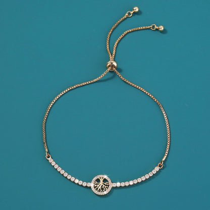 Women's Trend Adjustable Affordable Luxury Style Micro Inlaid Zircon Bracelets