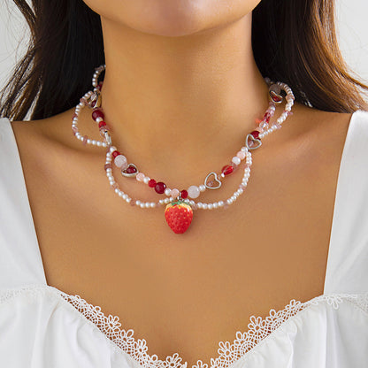 Ornament Hot Beaded Niche Love Imitation Necklaces