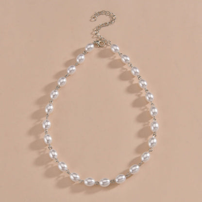 Pearls Female Personality Commuter Clavicle Chain Necklaces