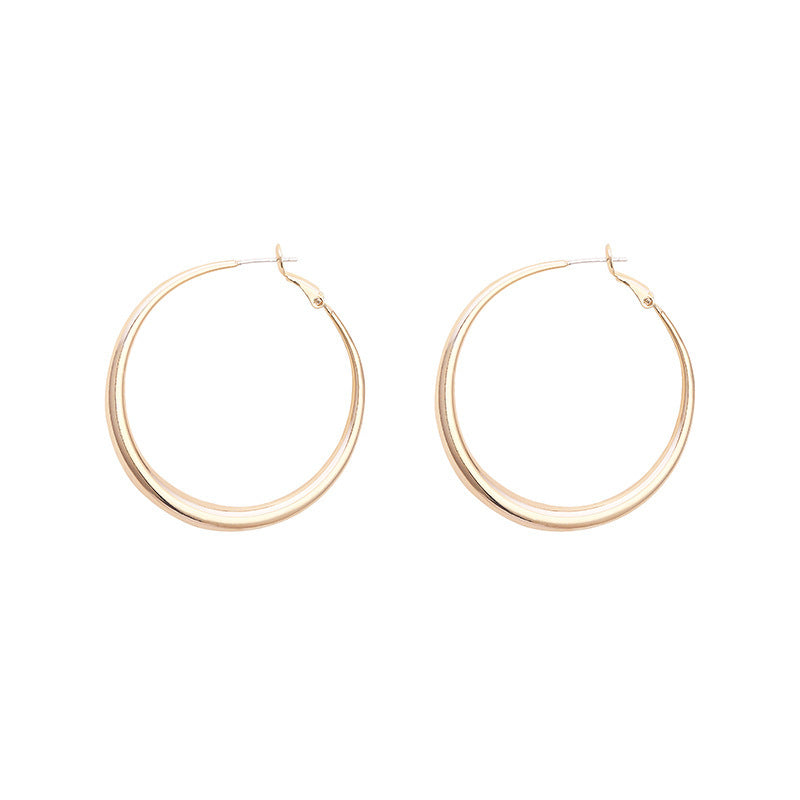 Needle Exaggerated And Personalized Design Metal Big Earrings