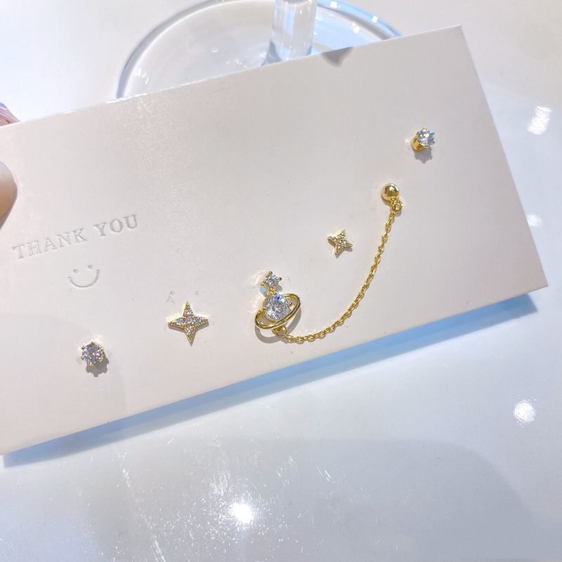 Mini Ear Bones Chain Double-ended Daily Earrings