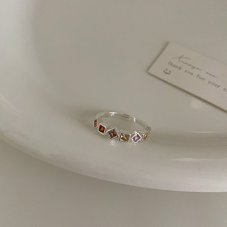 Dripping Oil Butterfly Opening Suit Female Design Rings