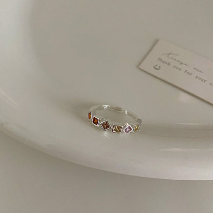 Dripping Oil Butterfly Opening Suit Female Design Rings